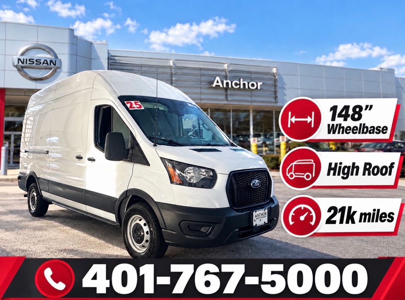 Used 2025 Ford Transit-250 Cargo HIGH ROOF EXTENDED VAN