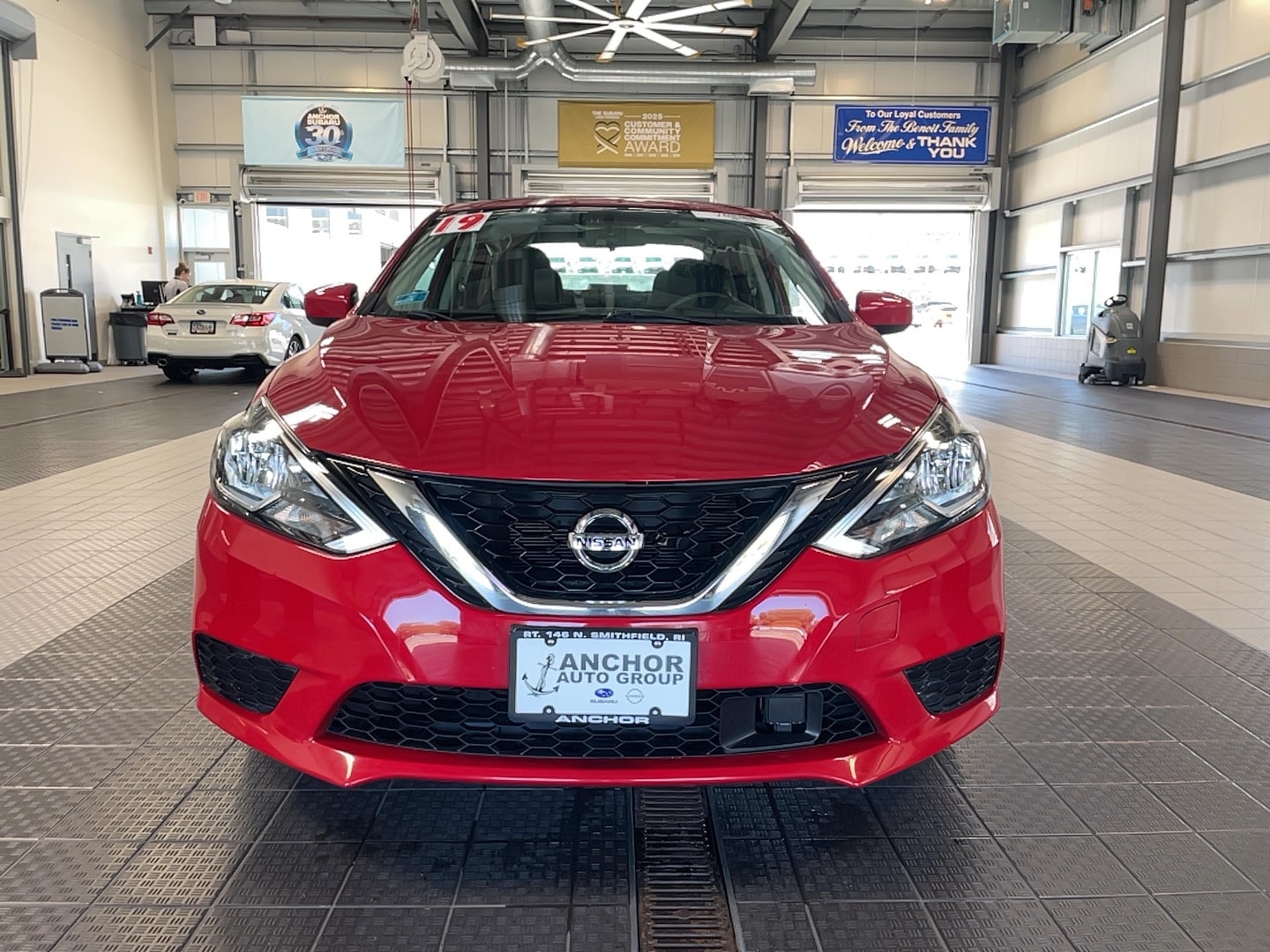 Used 2019 Nissan Sentra SV with VIN 3N1AB7AP3KY282374 for sale in North Smithfield, RI