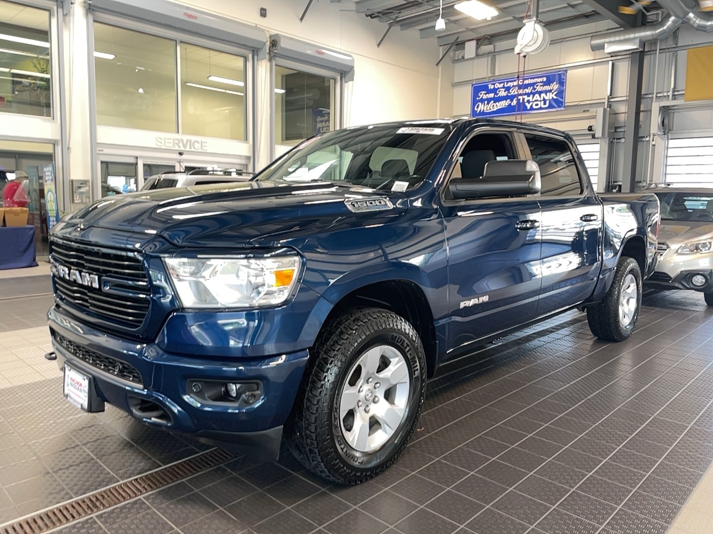 Used 2021 RAM Ram 1500 Pickup Big Horn/Lone Star with VIN 1C6SRFFTXMN520130 for sale in North Smithfield, RI