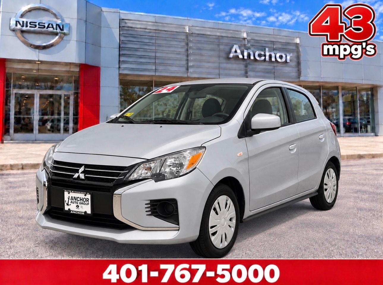 Used 2024 Mitsubishi Mirage ES with VIN ML32AUHJXRH016380 for sale in North Smithfield, RI