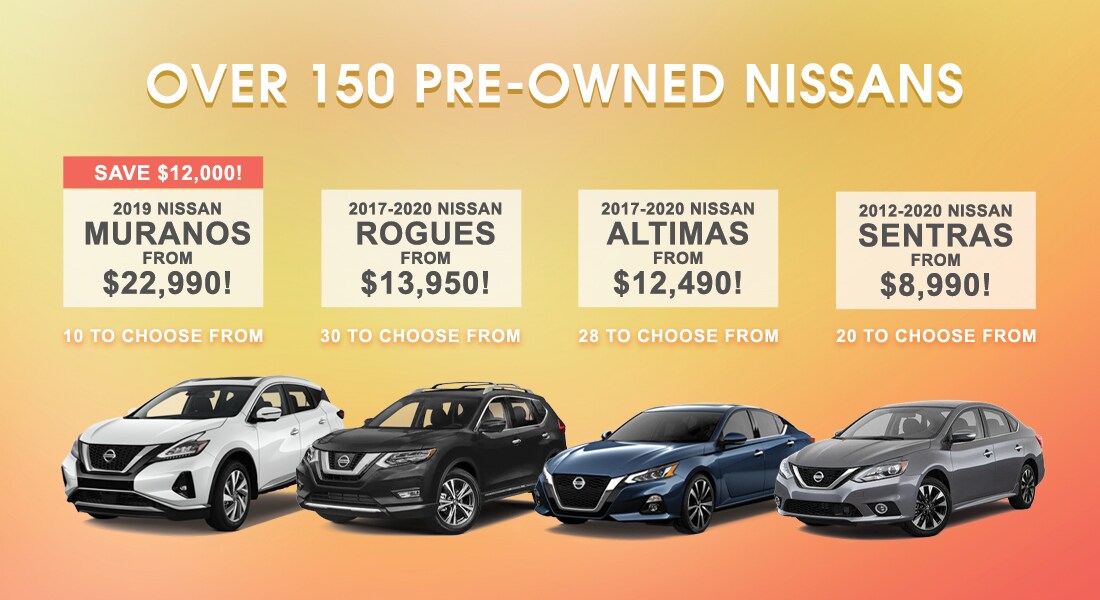 Over 150 Preowned Nissans