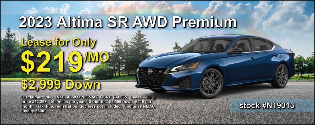 2023 Altima - Lease for $219/mo