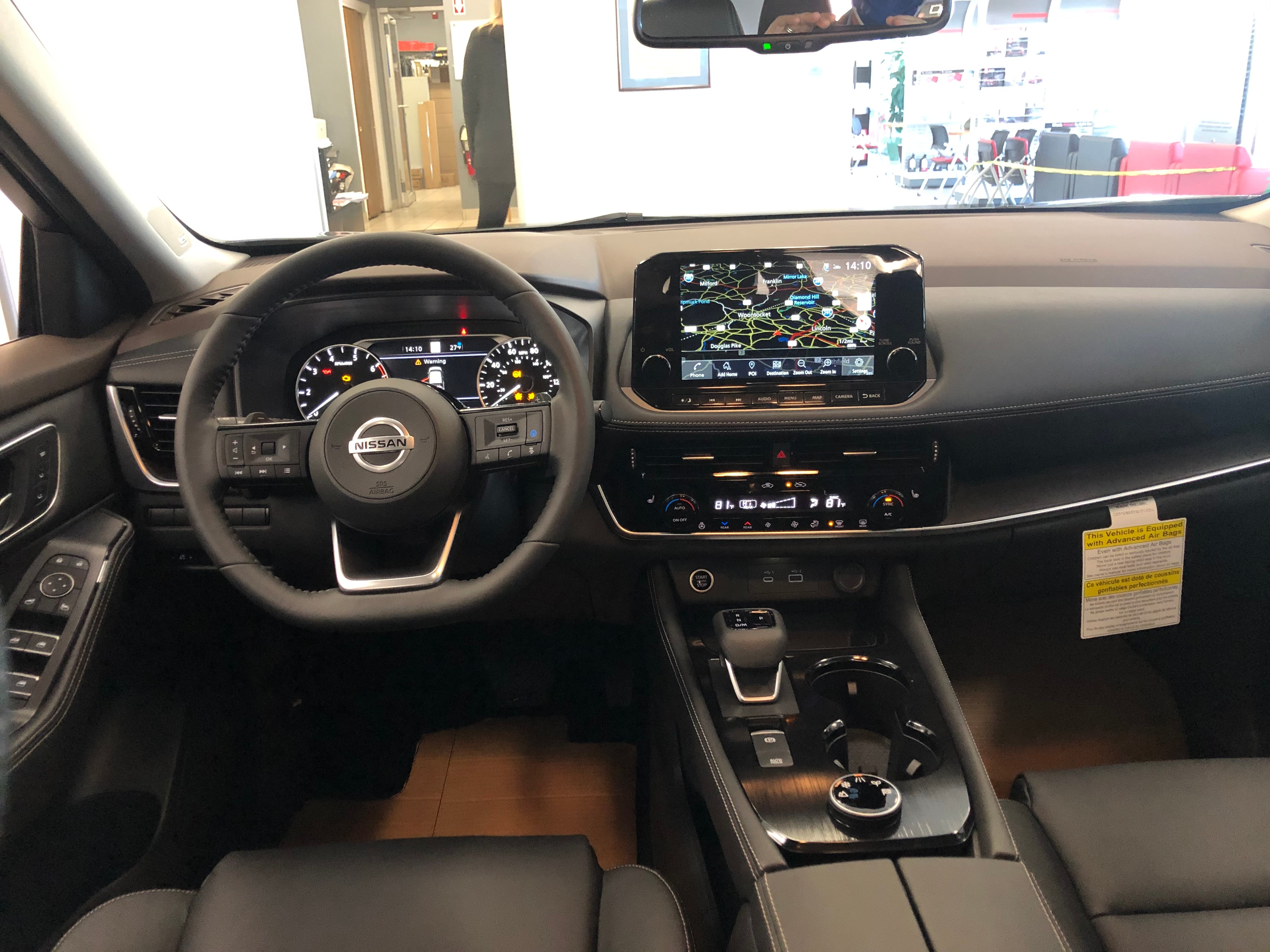 2021 Nissan Rogue Digital Dashboard and Touch screen
