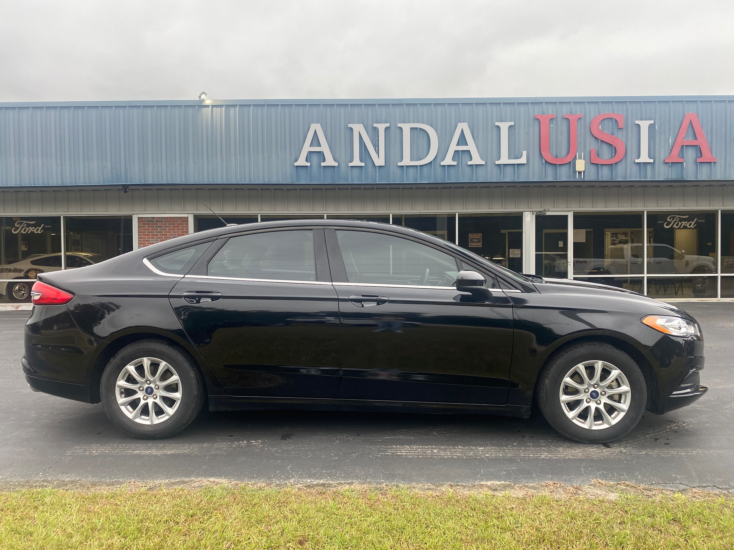 Used 2017 Ford Fusion S with VIN 3FA6P0G74HR339631 for sale in Andalusia, AL