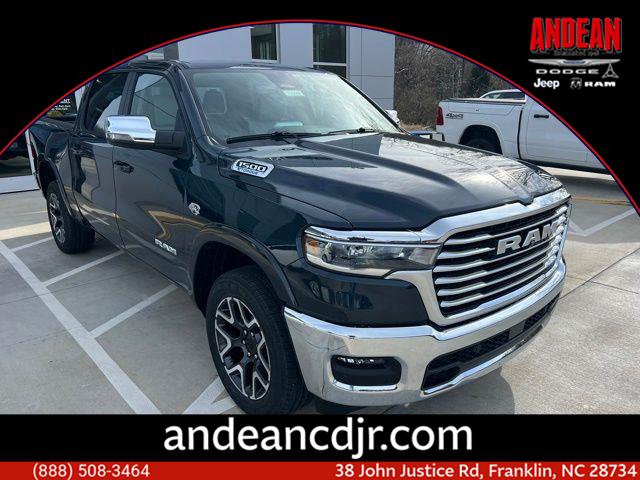 Forged Blue 2026 RAM 1500 Laramie Crew Cab 4WD Pickup Truck Four-Wheel Drive 8-Speed Automatic