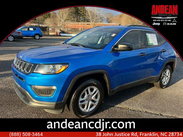 Laser Blue Pearlcoat 2021 Jeep Compass Sport FWD SUV / Crossover Front-Wheel Drive 6-Speed Automatic