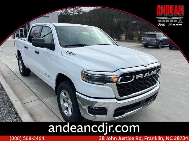 Bright White 2026 RAM 1500 Lone Star Crew Cab 4WD Pickup Truck Four-Wheel Drive 8-Speed Automatic