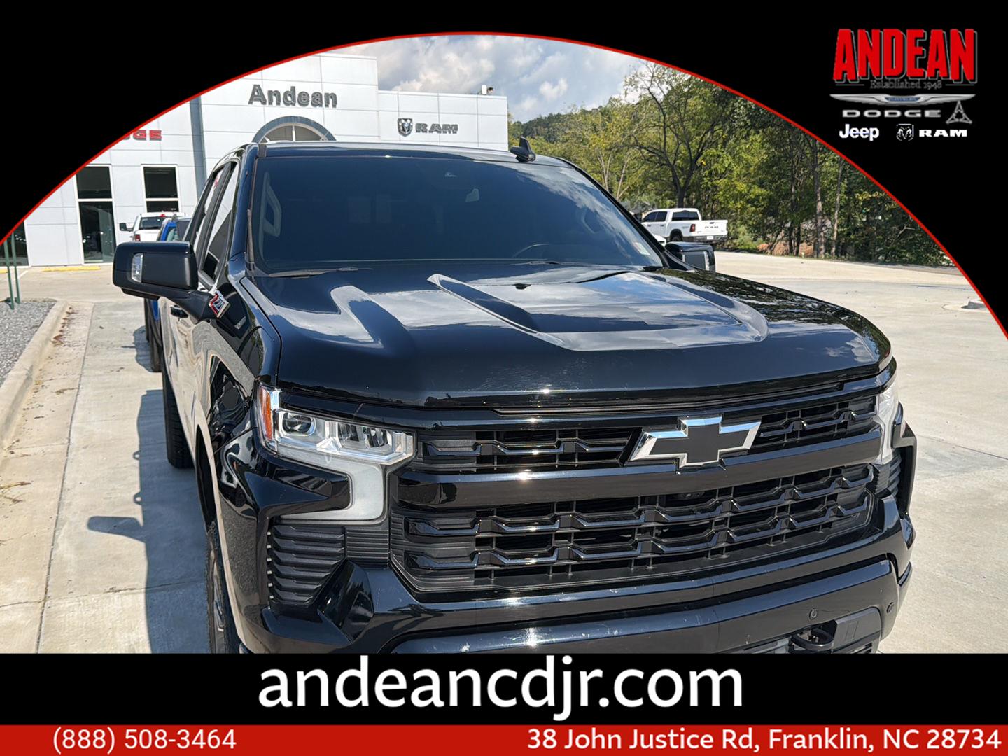 Black 2024 Chevrolet Silverado 1500 Pickup Truck Four-Wheel Drive Automatic