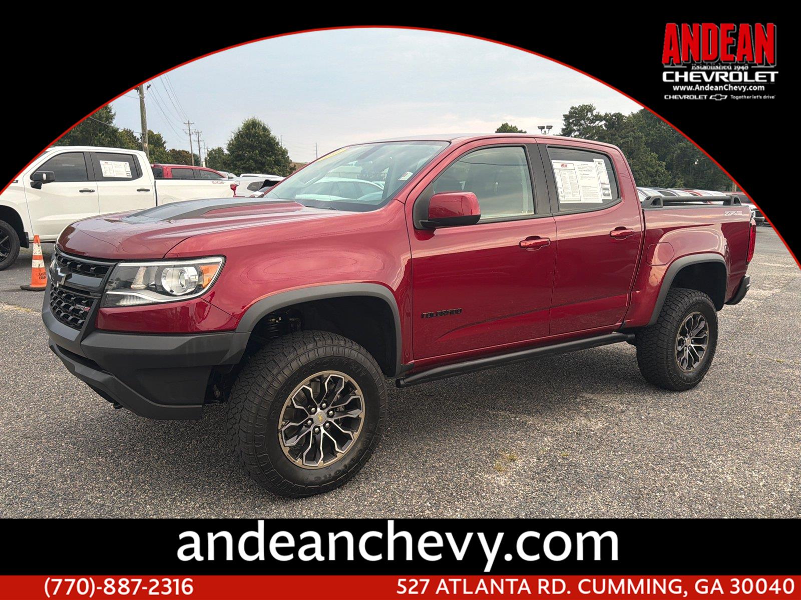 Cajun Red Tintcoat 2019 Chevrolet Colorado Pickup Truck Four-Wheel Drive Automatic