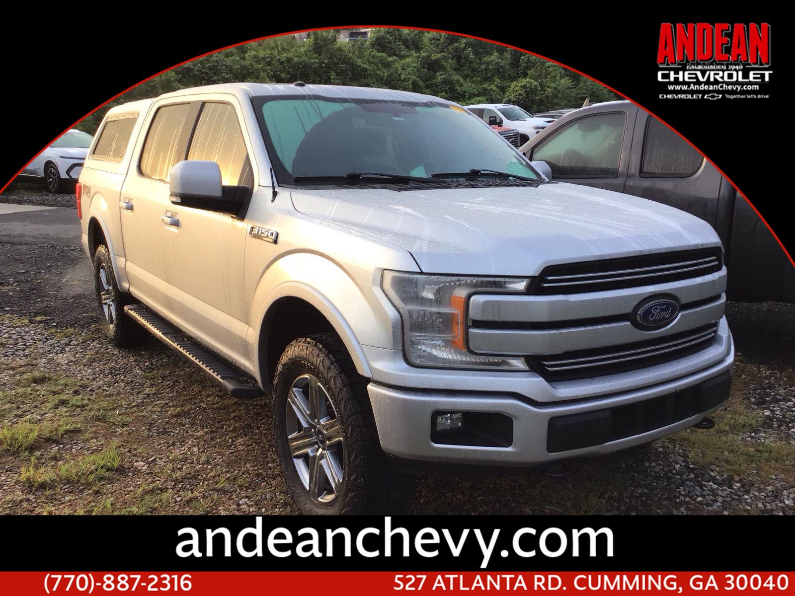 Silver 2018 Ford F-150 Pickup Truck Four-Wheel Drive