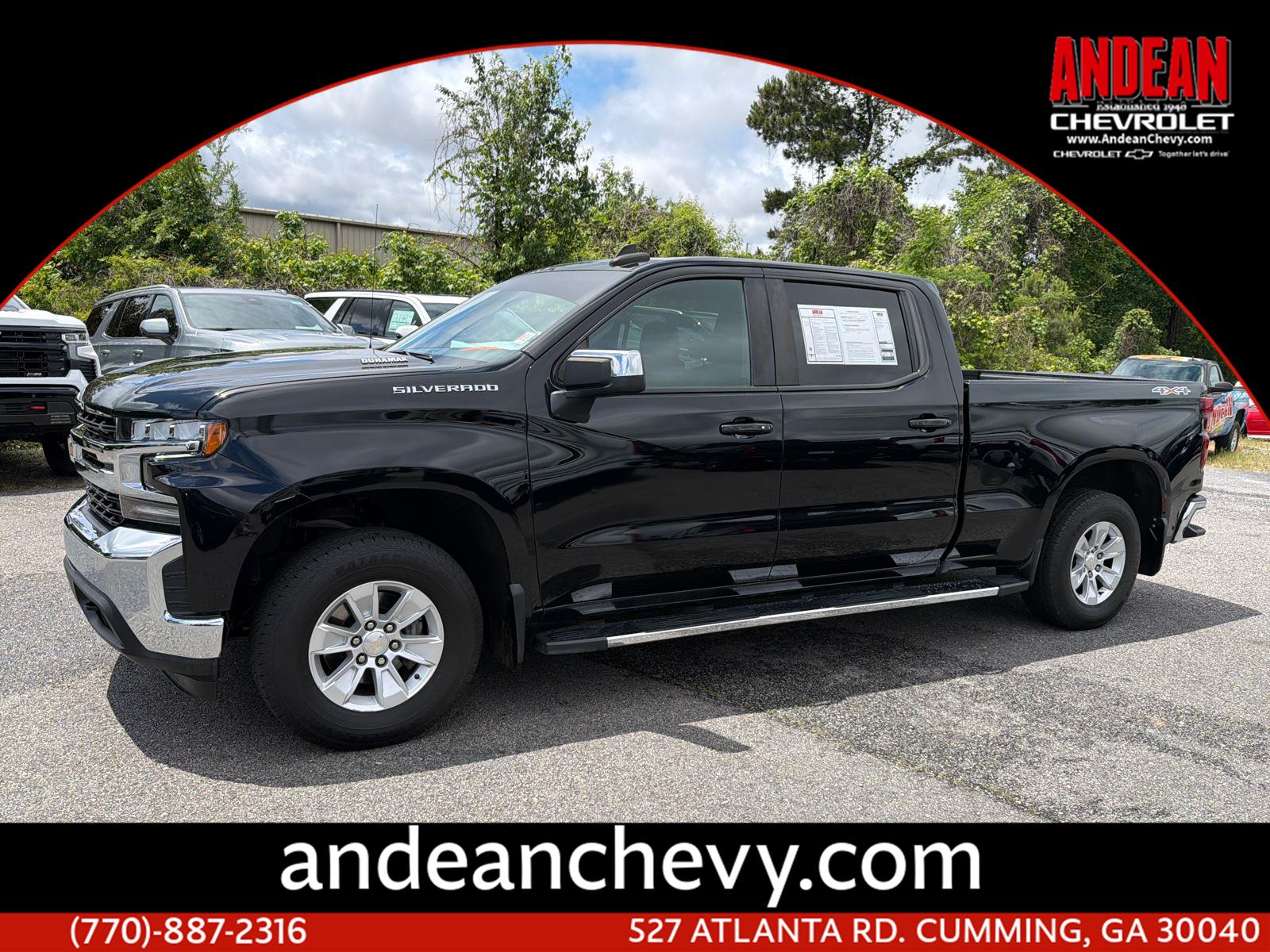 Black 2021 Chevrolet Silverado 1500 Pickup Truck Four-Wheel Drive Automatic