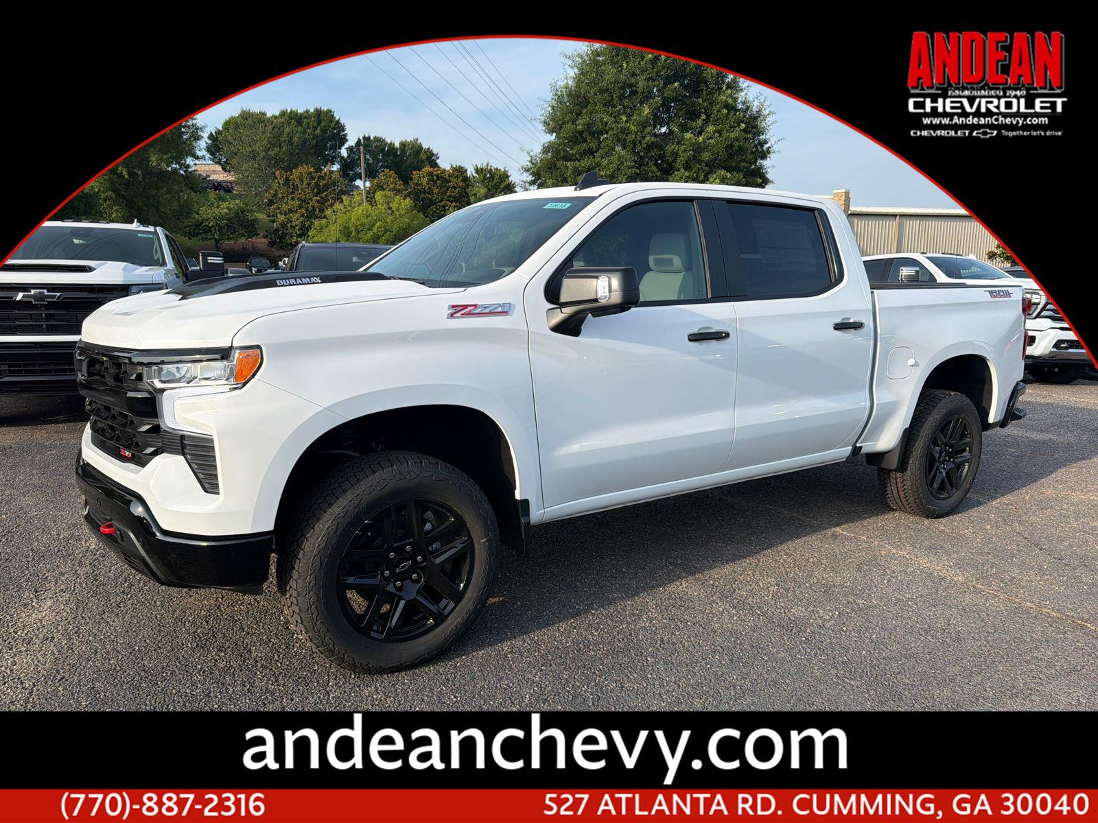 Summit White 2026 Chevrolet Silverado 1500 Pickup Truck Four-Wheel Drive Automatic