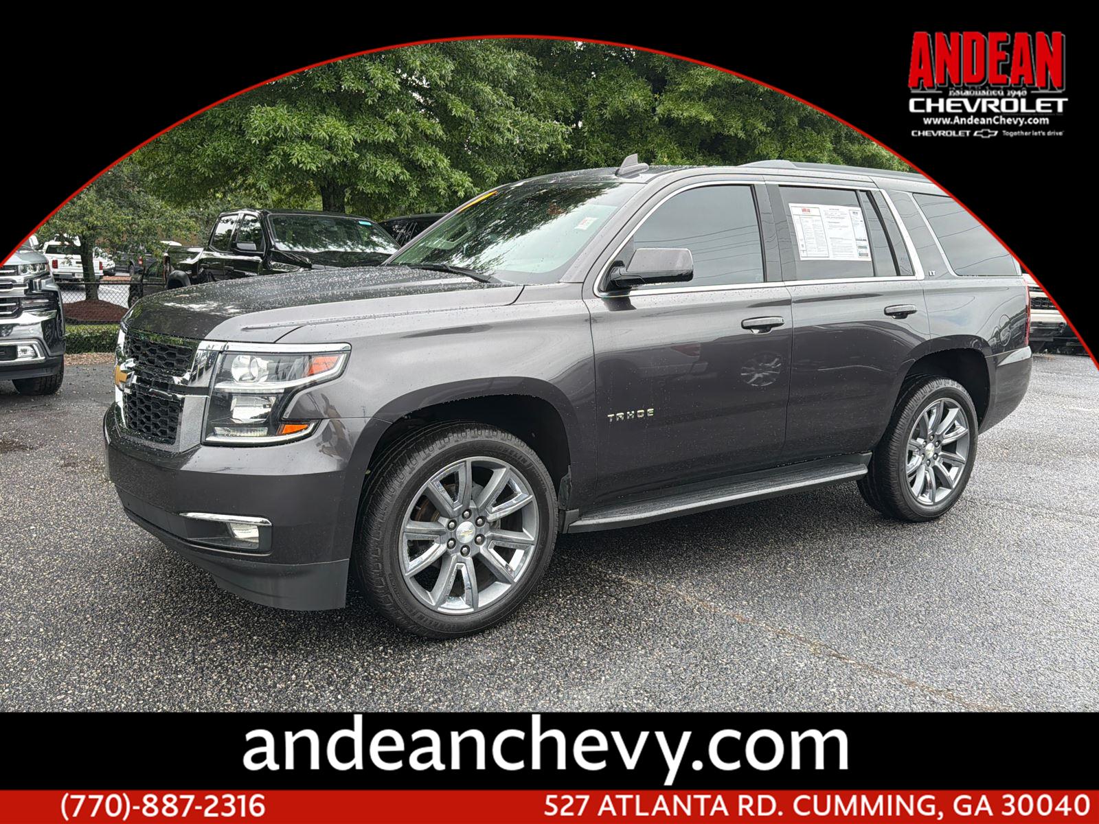 Gray (Tungsten Metallic) 2017 Chevrolet Tahoe LT 4WD SUV / Crossover Four-Wheel Drive Automatic