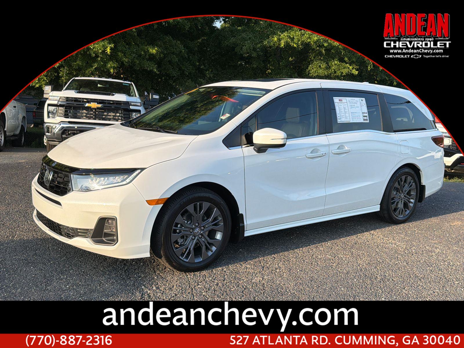 White 2026 Honda Odyssey Minivan Front-Wheel Drive