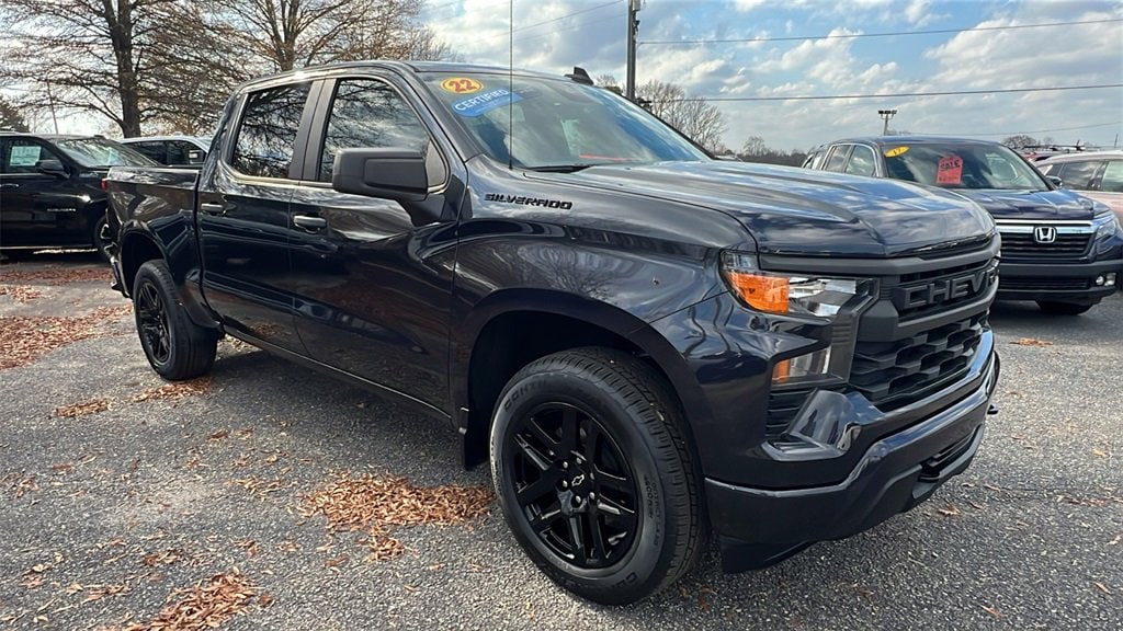 Certified 2022 Chevrolet Silverado 1500 Custom Truck Crew Cab