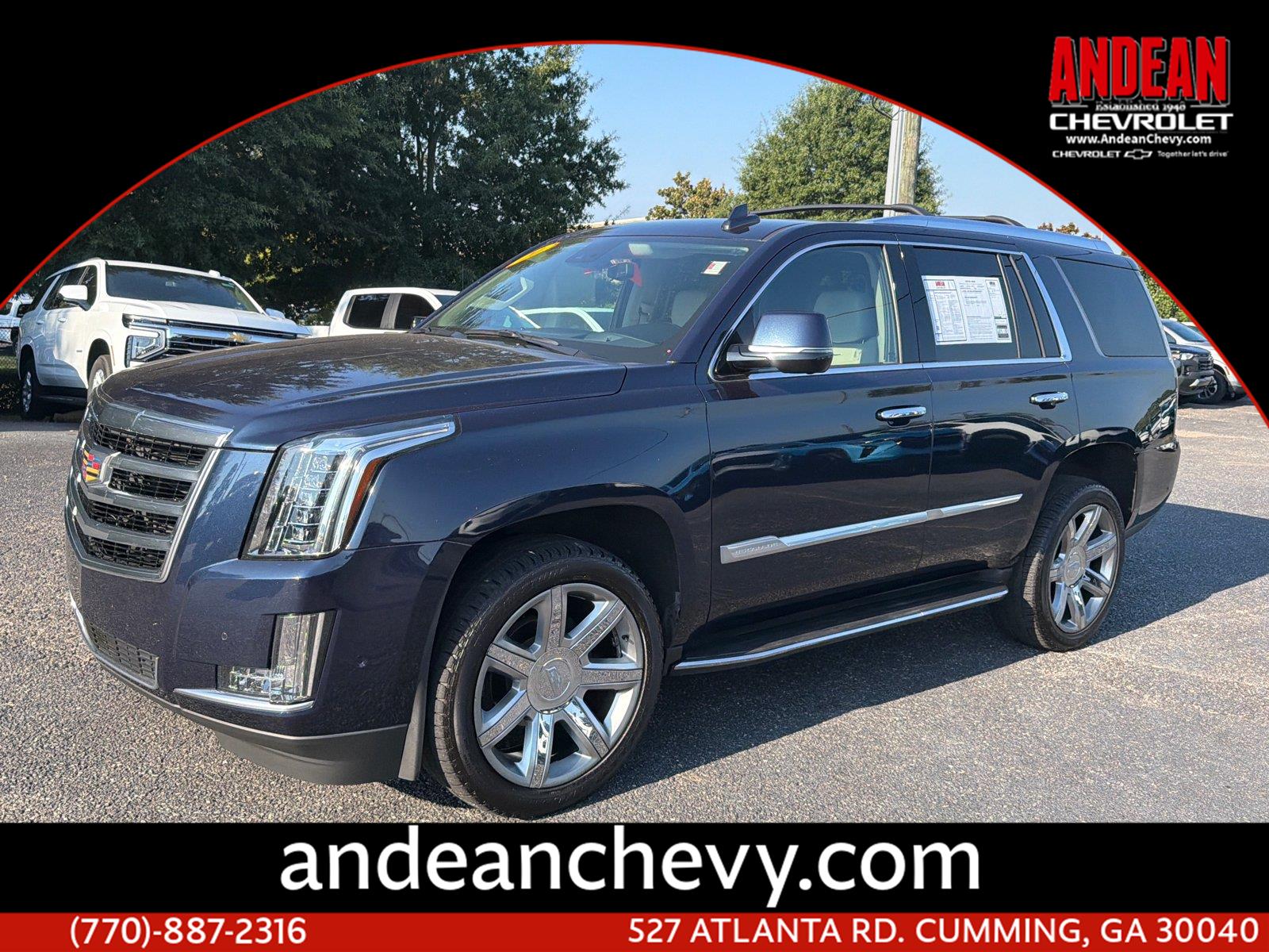 Dark Adriatic Blue Metallic 2020 Cadillac Escalade SUV / Crossover Rear-Wheel Drive Automatic