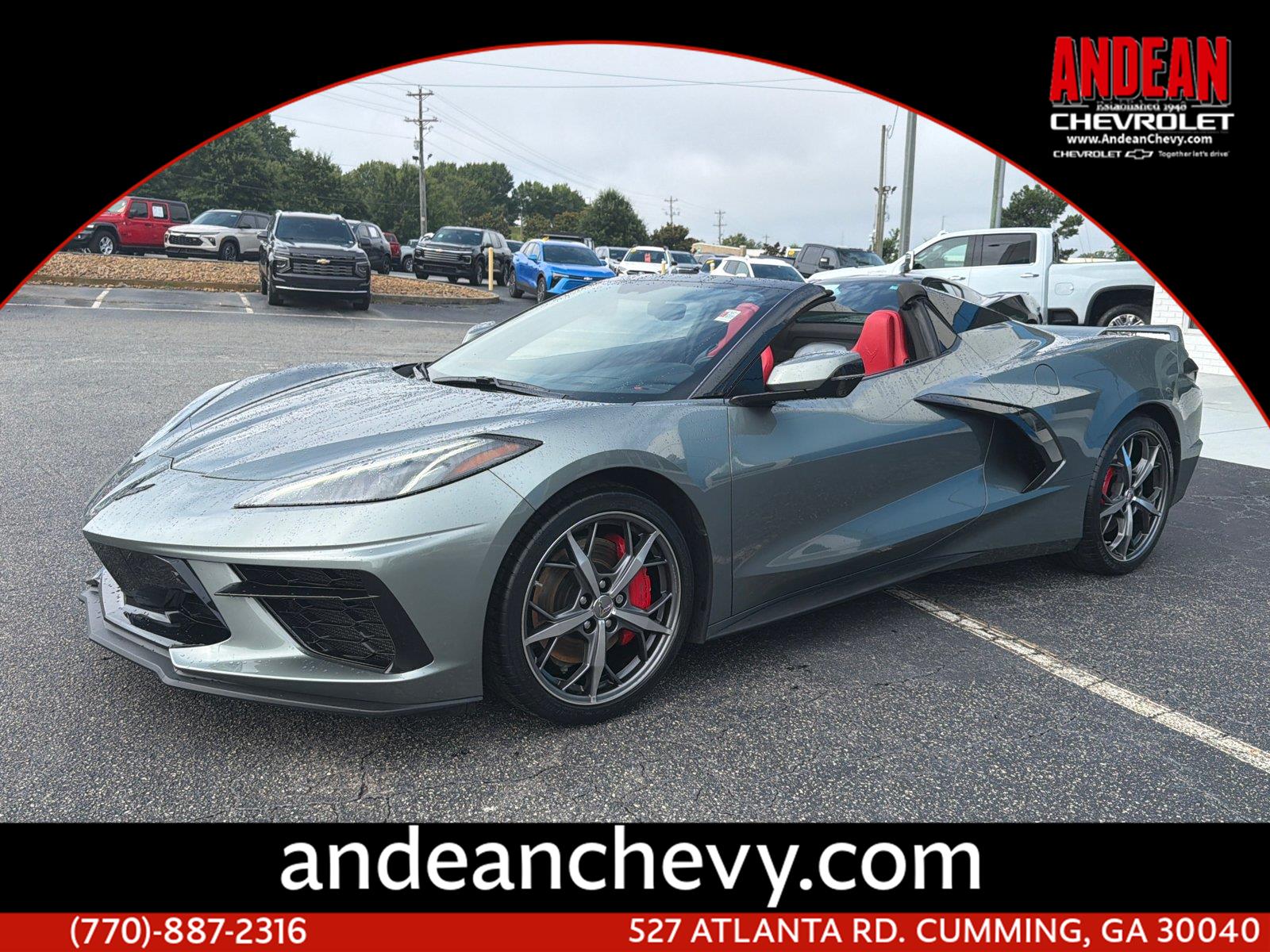 Hypersonic Gray Metallic 2023 Chevrolet Corvette Convertible Rear-Wheel Drive Automatic