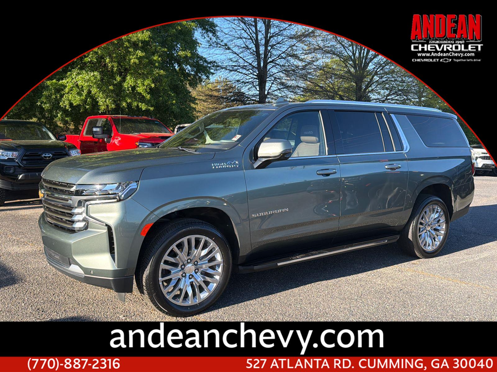 Silver Sage Metallic 2024 Chevrolet Suburban SUV / Crossover Four-Wheel Drive Automatic
