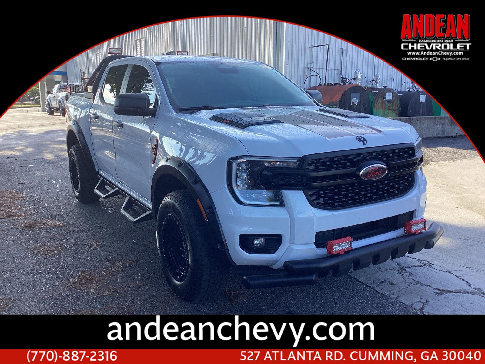 White 2024 Ford Ranger Pickup Truck Four-Wheel Drive