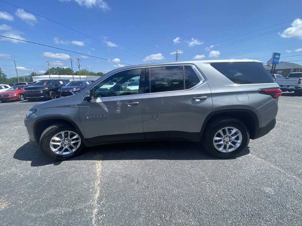 Certified 2023 Chevrolet Traverse LS with VIN 1GNERFKW7PJ318161 for sale in Cumming, GA