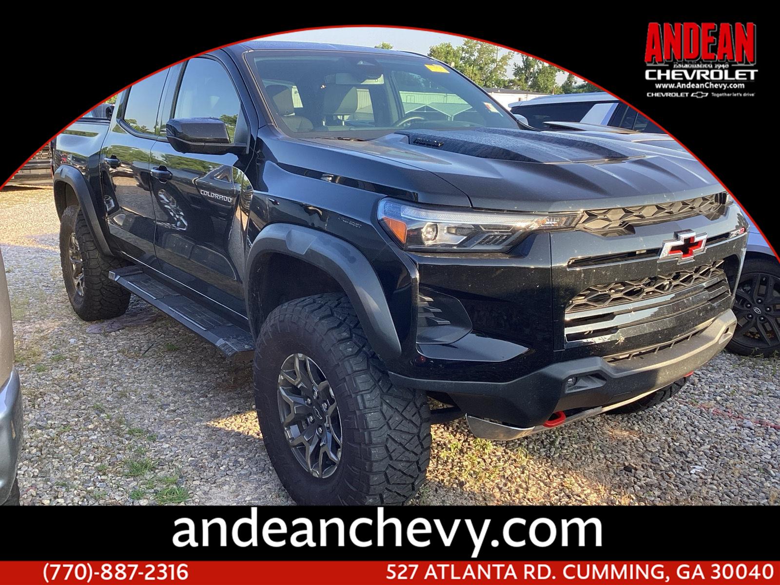 Black 2025 Chevrolet Colorado Pickup Truck Four-Wheel Drive Automatic