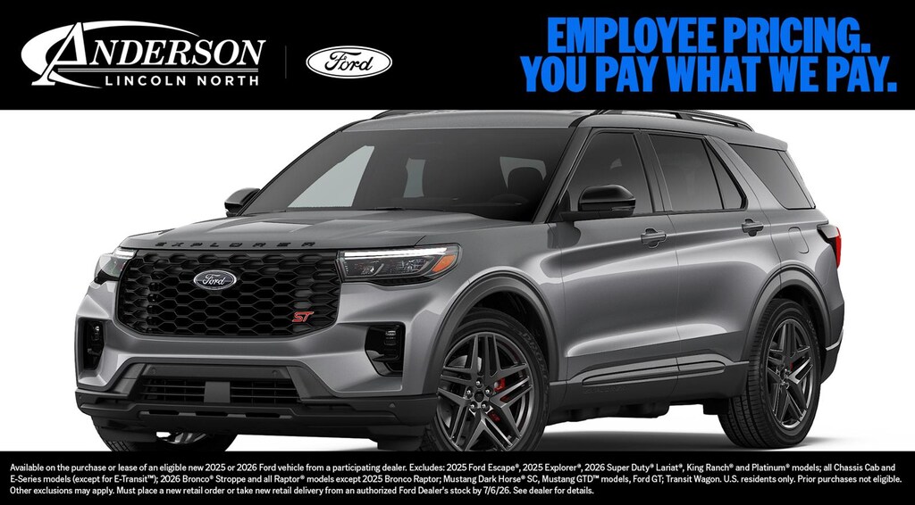 New 2026 Ford Explorer ST SUV