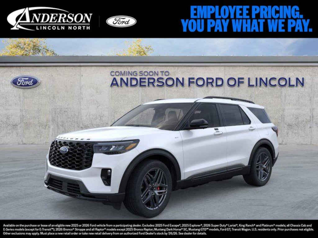 New 2026 Ford Explorer ST-Line SUV