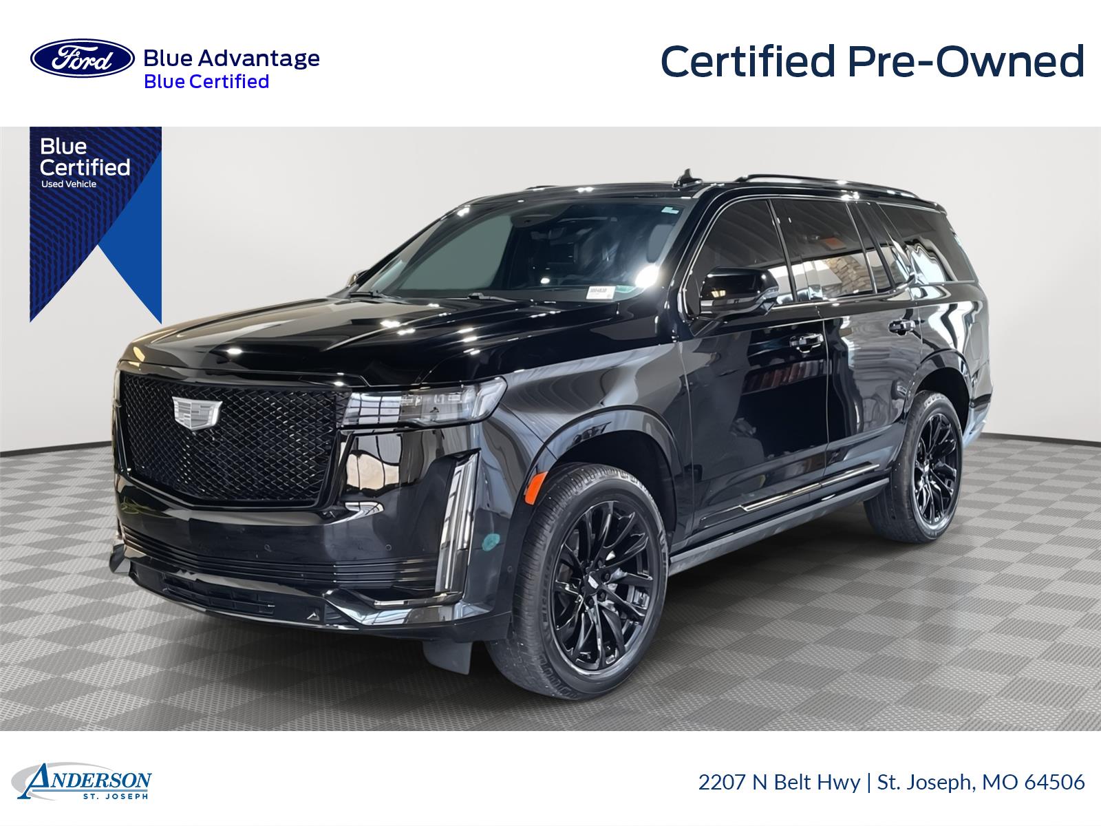 Certified 2022 Cadillac Escalade Sport Platinum with VIN 1GYS4GKL1NR135983 for sale in Kansas City