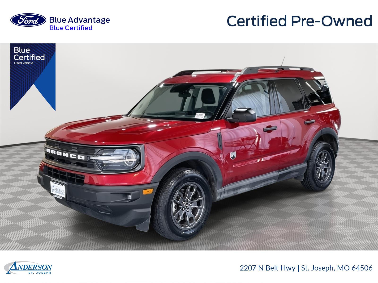 Certified 2021 Ford Bronco Sport Big Bend with VIN 3FMCR9B64MRA89341 for sale in Kansas City