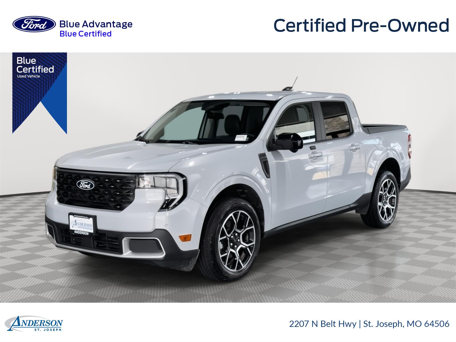 Certified 2025 Ford Maverick Lariat with VIN 3FTTW8S39SRB24823 for sale in Kansas City