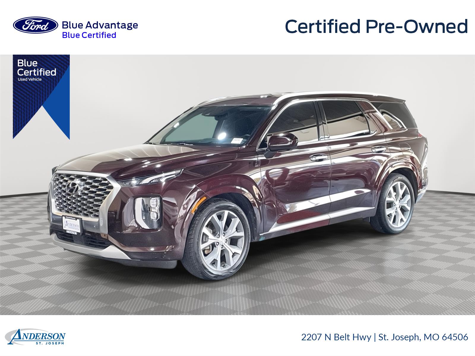 Certified 2021 Hyundai Palisade Limited with VIN KM8R5DHE0MU193180 for sale in Kansas City