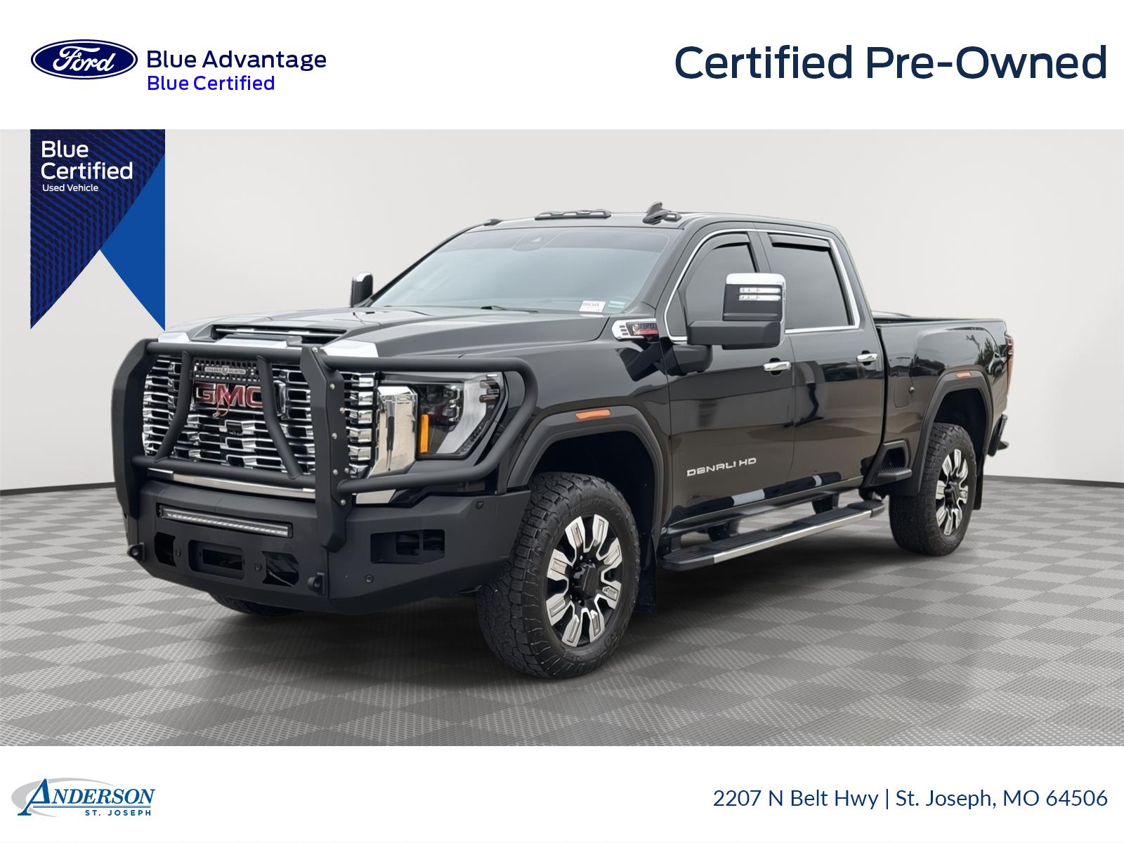 Certified 2025 GMC Sierra 2500HD Denali with VIN 1GT4UREY3SF118262 for sale in Kansas City