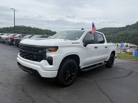 Featured Used 2025 Chevrolet Silverado 1500 Custom Truck Crew Cab for Sale in Sylva, NC
