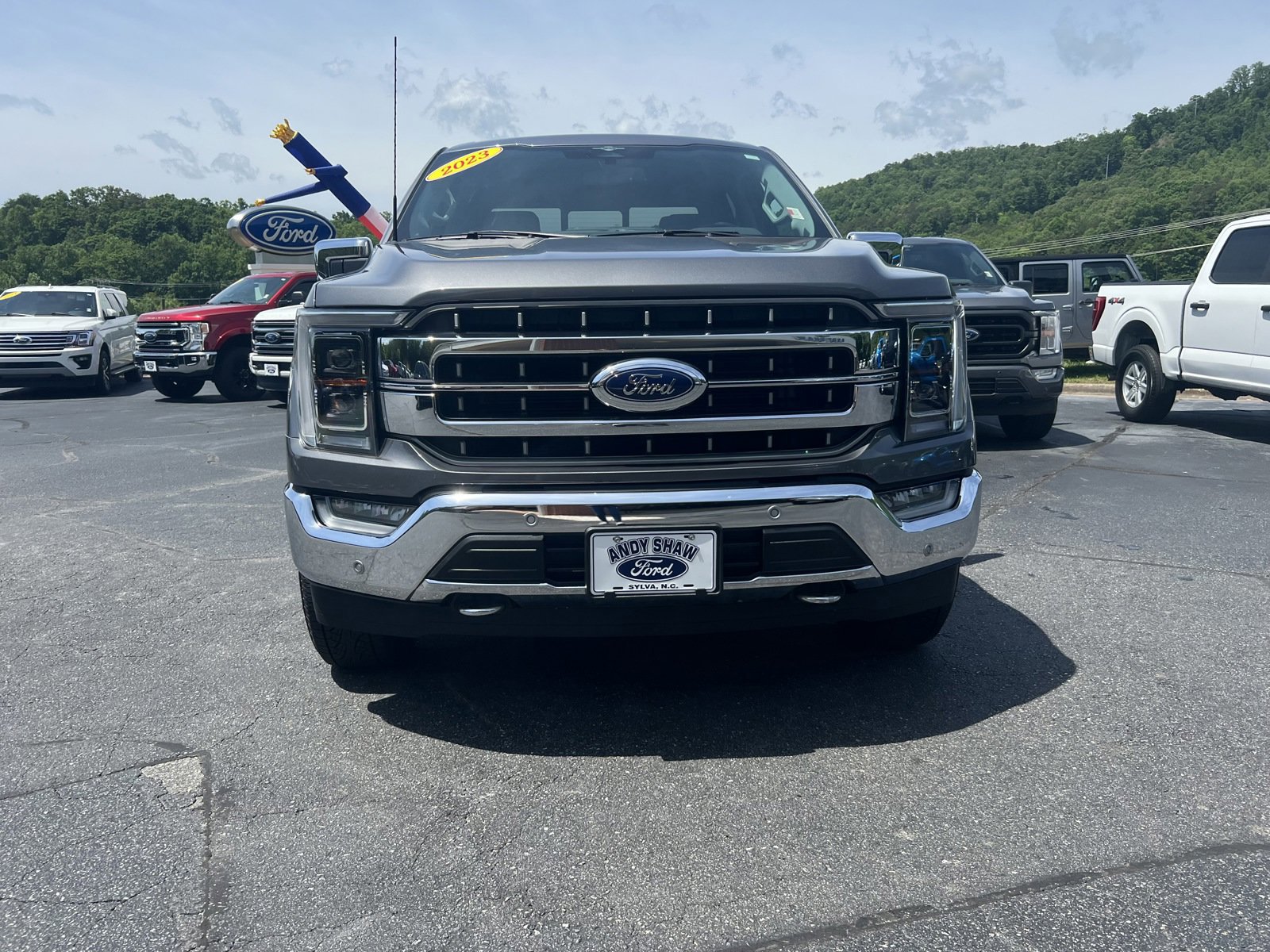 Used 2023 Ford F-150 Lariat with VIN 1FTFW1E53PFA77696 for sale in Sylva, NC