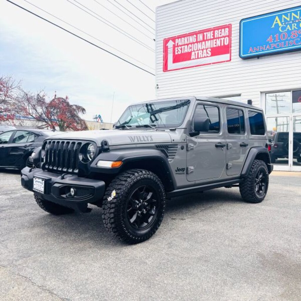 Used 2021 Jeep Wrangler Unlimited Willys Sport Utility 4D SUV
