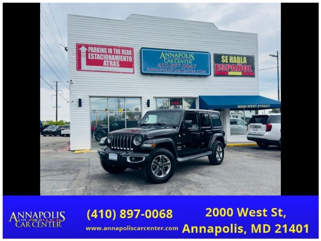 Used 2018 Jeep Wrangler Unlimited All New Sahara Sport Utility 4D SUV
