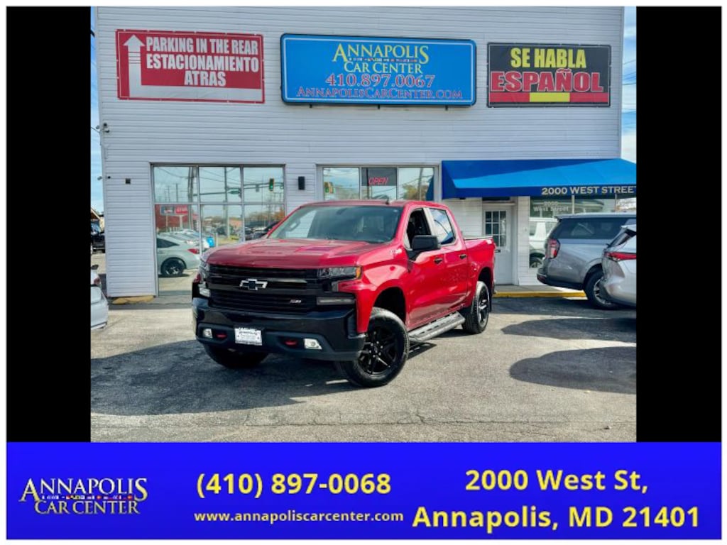Used 2019 Chevrolet Silverado 1500 Crew Cab LT Trail Boss Pickup 4D 5 3/4 ft Pickup