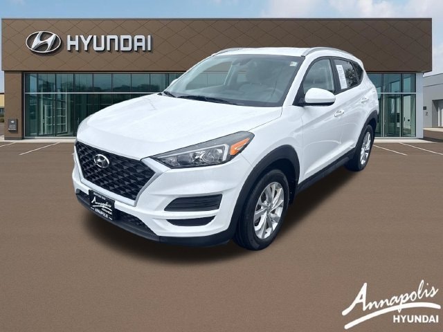 Cream White 2020 Hyundai Tucson SUV / Crossover All-Wheel Drive 6-Speed Automatic
