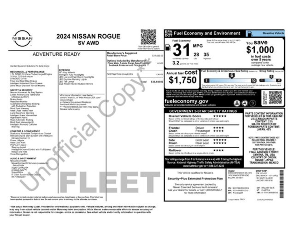 Used 2024 Nissan Rogue SV SUV