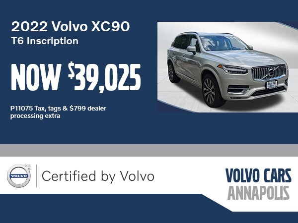 August CPO Offer - 2022 Volvo XC90 T6 Inscription