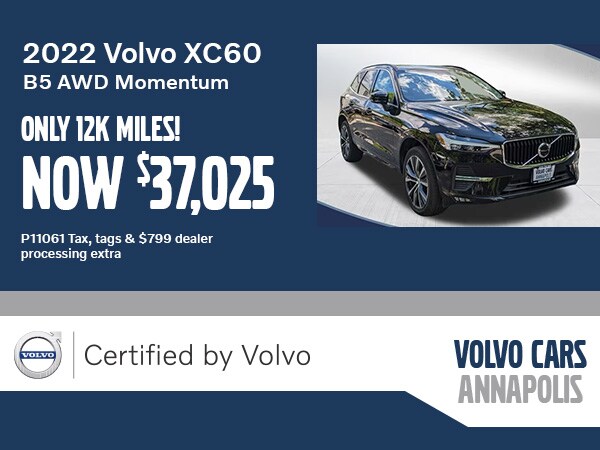 August CPO Offer - 2022 Volvo XC60 B5 Momentum