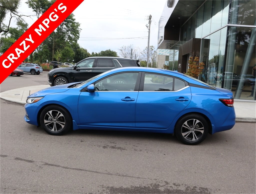 Certified 2021 Nissan Sentra SV with VIN 3N1AB8CV9MY312837 for sale in Ann Arbor, MI