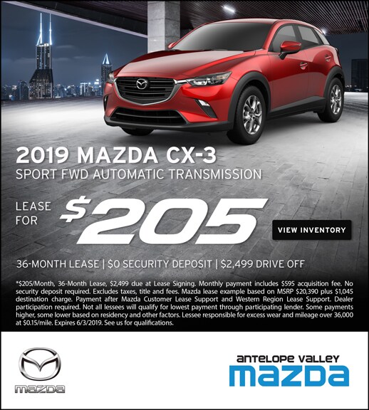 Lease Special Offer On 2024 Mazda Cx 3 At Antelope Valley Near Palmdale
