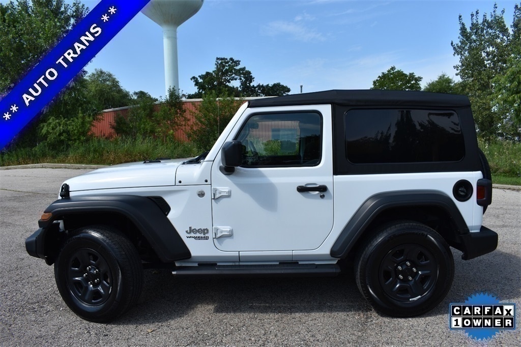 Used 2020 Jeep Wrangler Sport with VIN 1C4GJXAG2LW344091 for sale in Antioch, IL