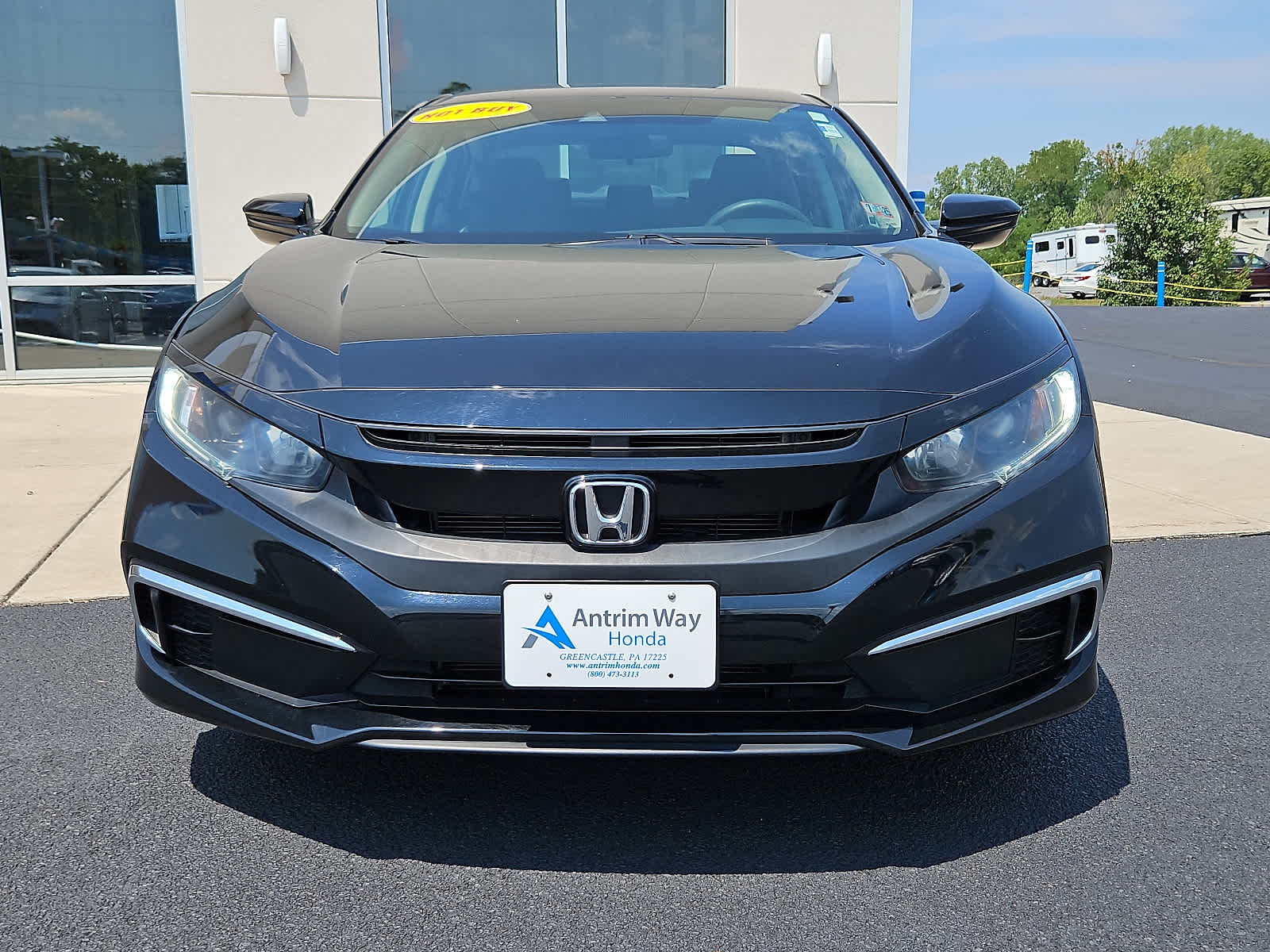 Used 2020 Honda Civic LX with VIN 2HGFC2F6XLH563390 for sale in Greencastle, PA