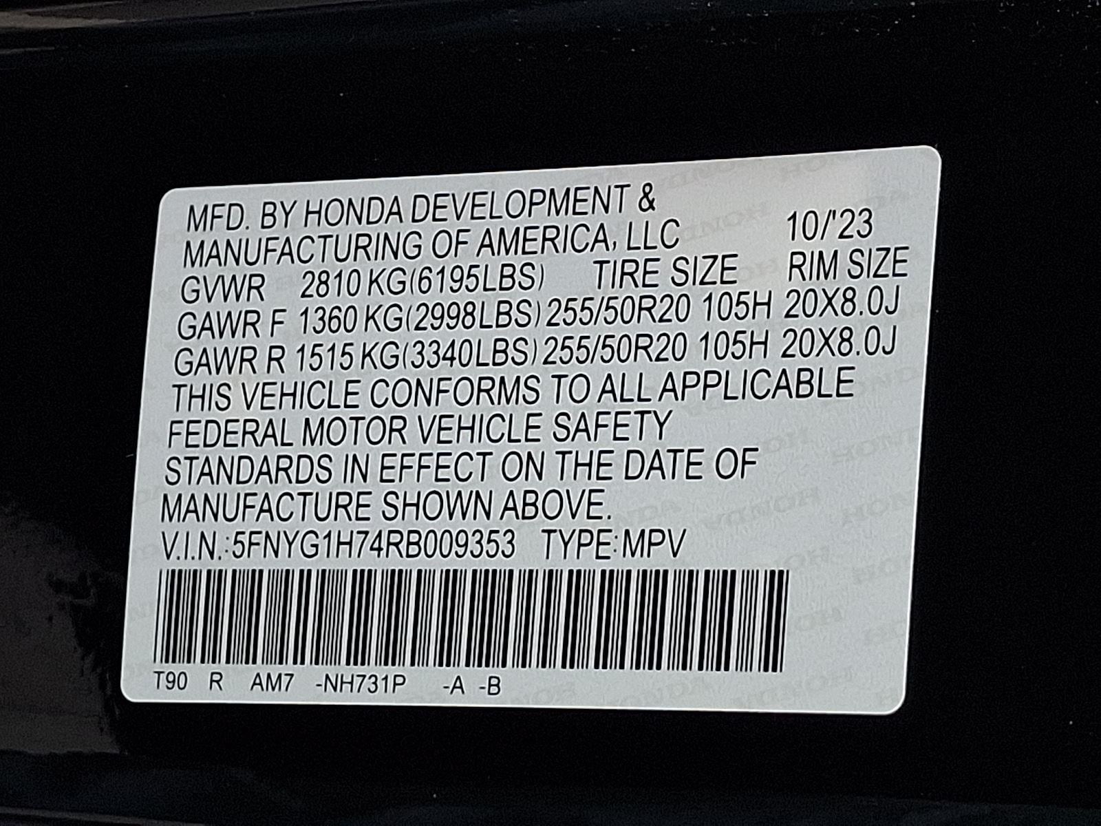 2024 Honda Pilot Touring - Photo 30