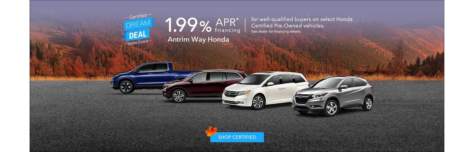 Antrim Way Honda New Honda dealership in Greencastle, PA 17225