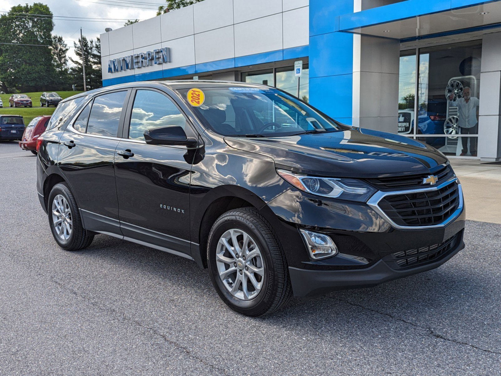 Certified 2021 Chevrolet Equinox LT with VIN 3GNAXUEV8ML365991 for sale in Eldersburg, MD