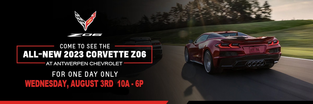 Come see the 2023 Chevy Corvette Z06 May 4th 11am-7pm