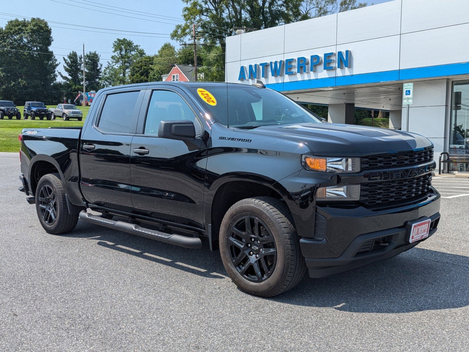 Certified 2021 Chevrolet Silverado 1500 Custom with VIN 1GCPYBEKXMZ347365 for sale in Eldersburg, MD